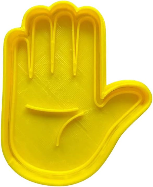 10cm Hand Sign - Stop Cookie Cutter and Matching Embosser for Cookies Biscuits Clay Baking Decoration