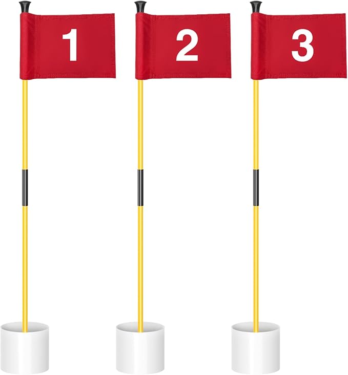 KINGTOP Golf Flagstick Mini, Putting Green Flag by KingtopGolf