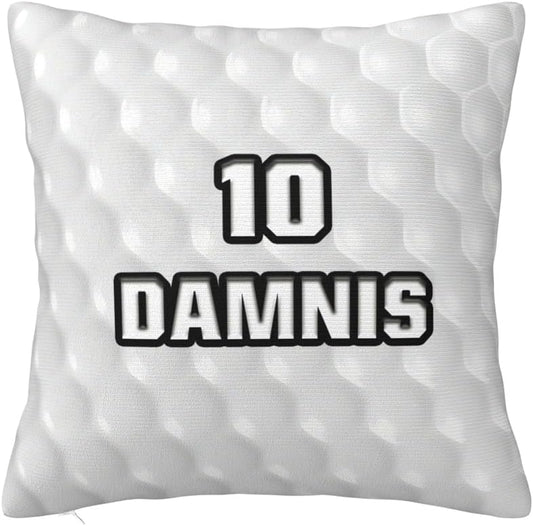 Golf Lovers Home Decor Gifts Personalized Sport Enthusiast Pillowcase Gifts Custom Name Funny Ball Sport Theme Throw Pillow Cover Customized Funny Ball Theme Golf Throw Pillowcase for Sofa Bedding