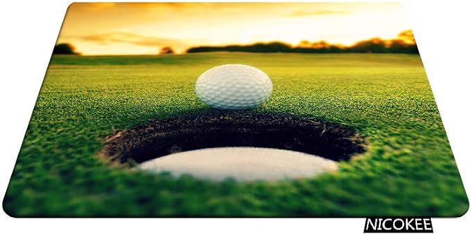 Golf Rectangle Gaming Mousepad Cool Golf Ball Hole Sport Mouse Pad Mouse Mat - Image 4