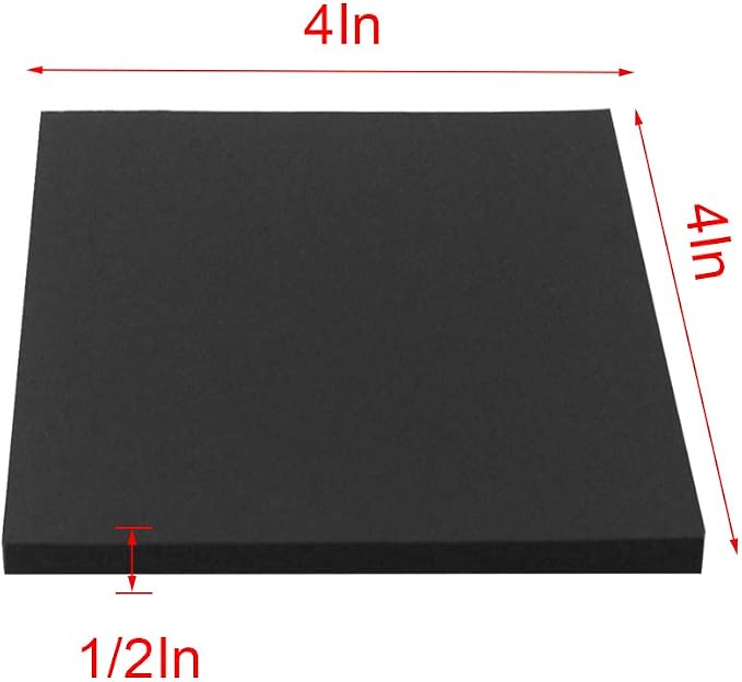 Foam Sheets with Adhesive Backing Foam Padding Neoprene Rubber Mat Closed Cell - Image 2
