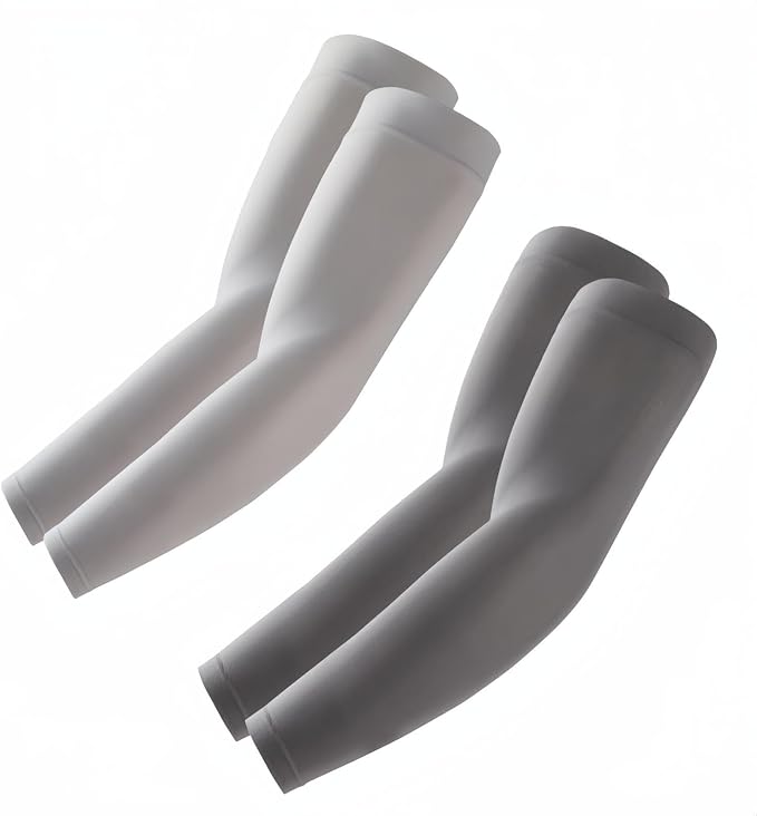 Arm Sleeves, Cooling UV Sun Protection Sports Compression by Roxun