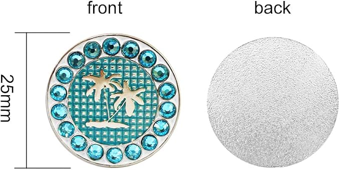 Myartte Golf Ball Markers Crystal Ball Markers Pack of 3 - Image 3