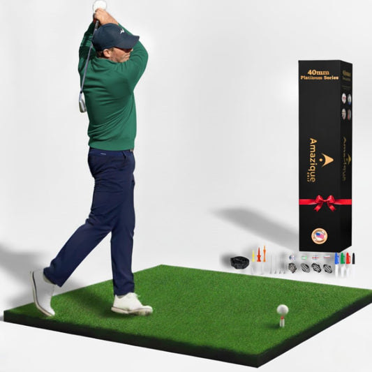 5×4 Golf Hitting Mat, Non-Slip Hitting Mat, 31mm, 36mm, 40mm Thick, PGA Pro Trusted Indoor & Outdoor Golf Practice Mat with Training Kit