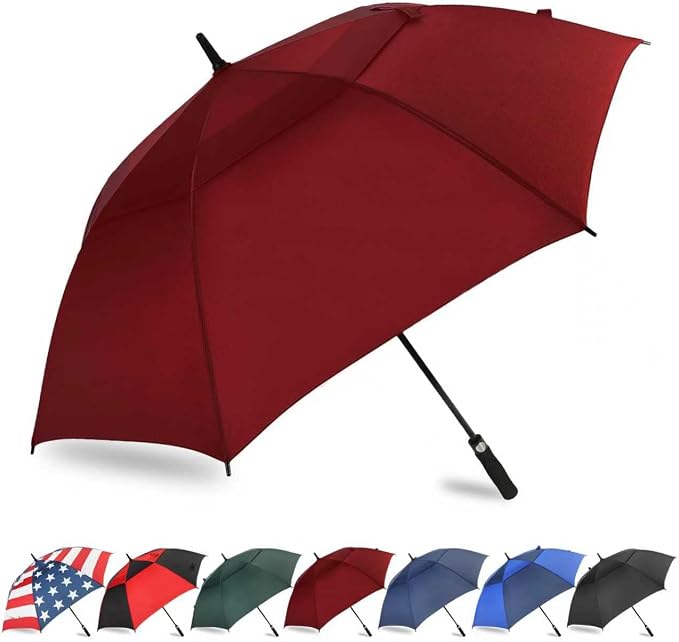 LLanxiry Automatic Open Golf Umbrella 54/62/68/72 Inch, Extra Large Windproof by LLanxiry