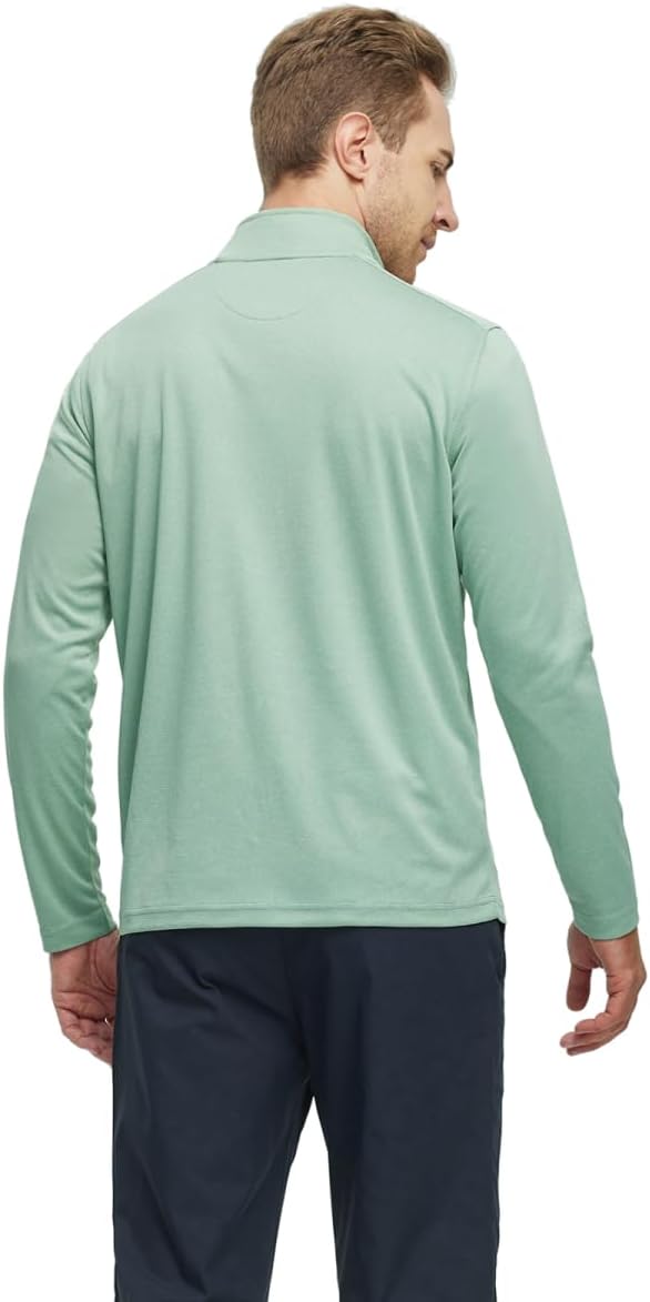 M MAELREG Quarter Zip Golf Pullover Men Dry Fit Long Sleeve Performance Wicking - Image 3