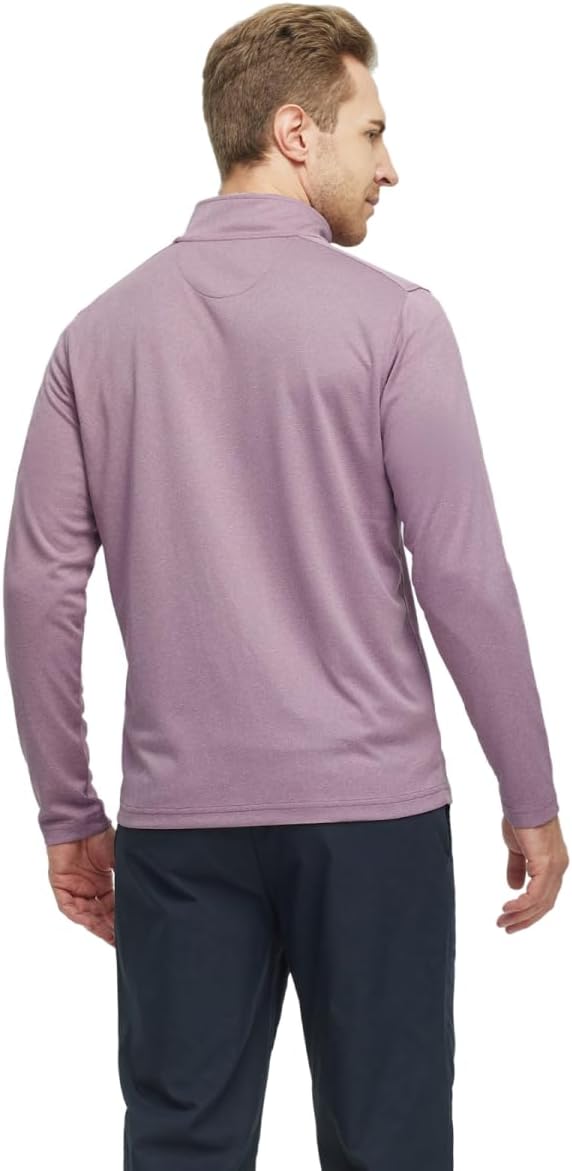 M MAELREG Quarter Zip Golf Pullover Men Dry Fit Long Sleeve Performance Wicking - Image 3
