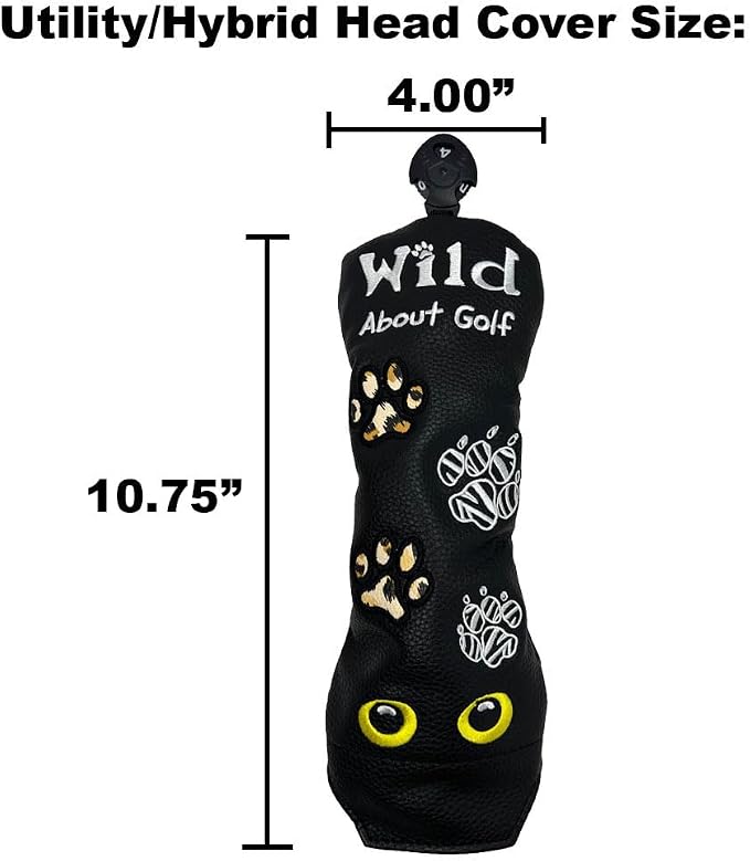 Giggle Golf Utility/Hybrid Head Cover, Colorful Club Covers - Image 4