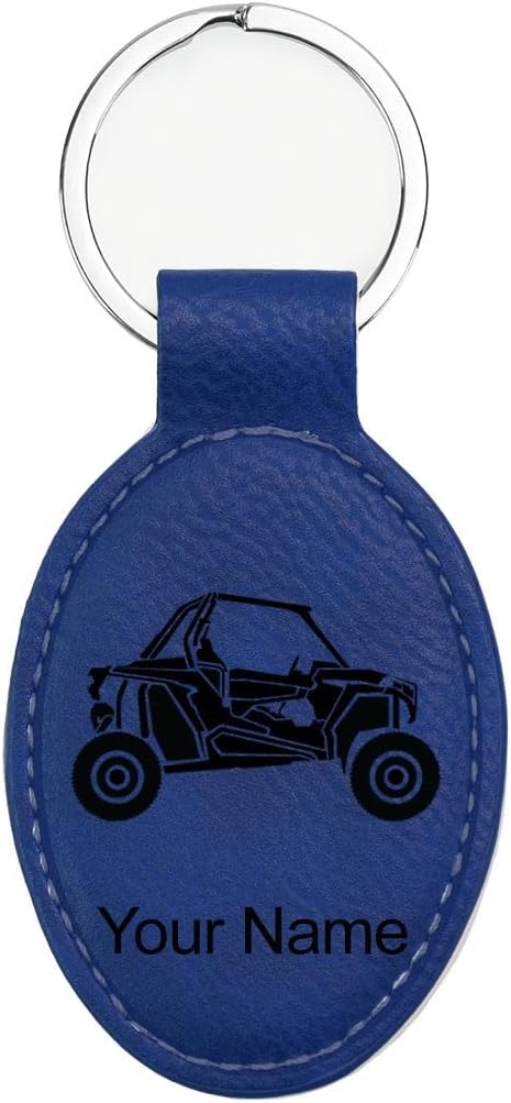 LaserGram Oval Keychain, Off Road Racer, Personalized Engraving Included by LaserGramCustomEngravedGifts