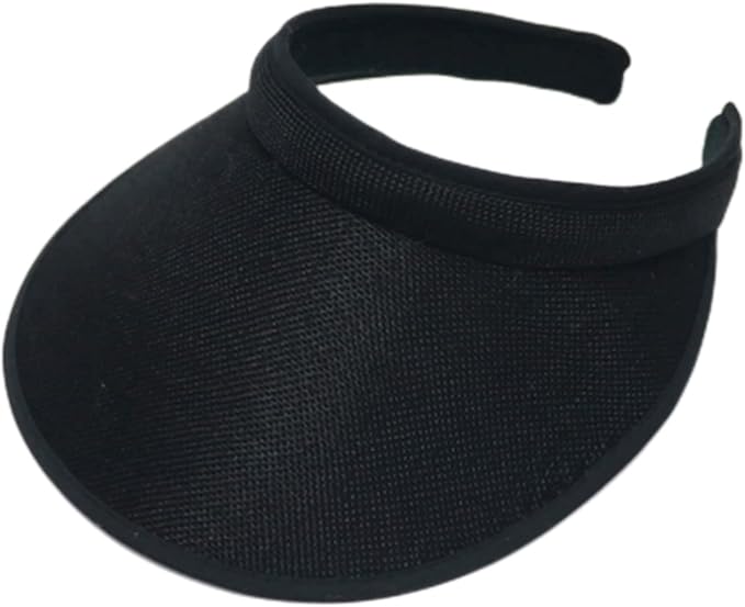 Cloth Covered Slip-On Visor for Women, Adjustable Cap Sports Sun Visors for Men by jecvxor