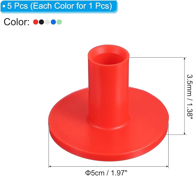 PATIKIL Rubber Golf Tees, Tall Practice Training Driving Range Tee Stable Ball - Image 2