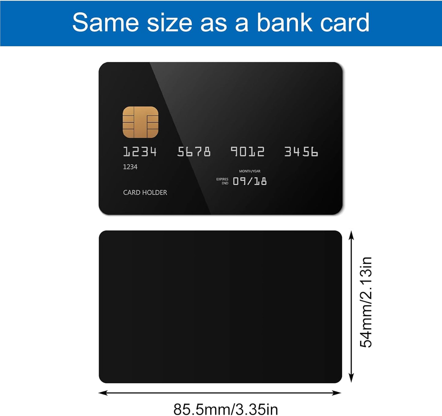 20pcs NFC Cards Rewritable NFC Tags NTAG 215 PVC Cards Blank Easy Convenient Programmable NFC Business Card Chip 504 Bytes Memory NFC Tag Compatible with All NFC Enabled Black