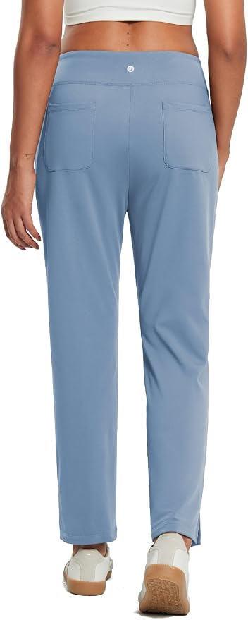 baleaf Women's Fleece Lined Pants Stretch Water Resistant Winter Thermal Travel - Image 2