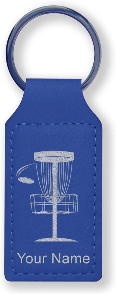 LaserGram Rectangle Keychain, Disc Golf, Personalized Engraving Included by LaserGramCustomEngravedGifts