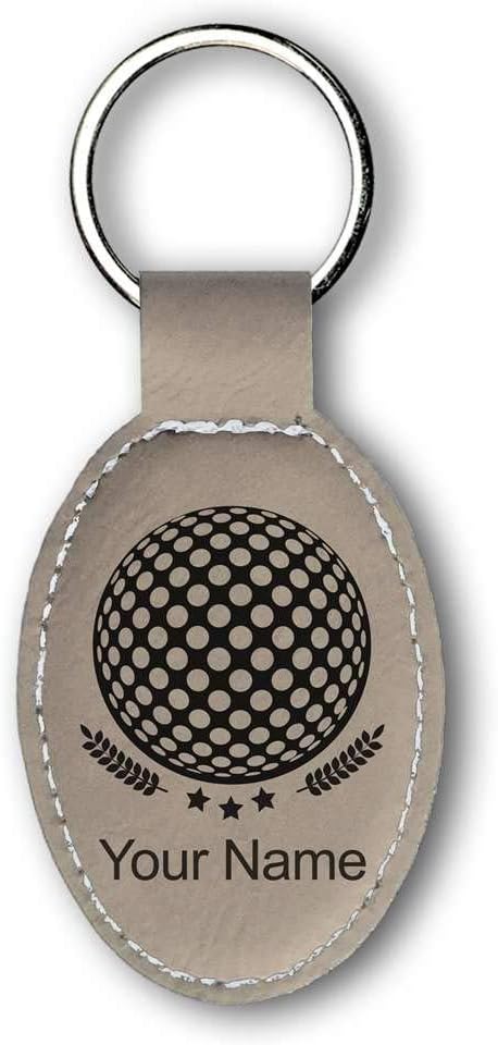 LaserGram Oval Keychain, Golf Ball, Personalized Engraving Included by LaserGramCustomEngravedGifts