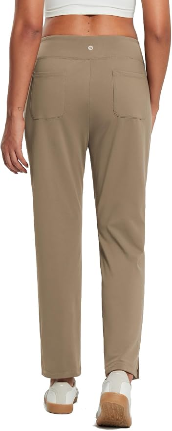 baleaf Women's Fleece Lined Pants Stretch Water Resistant Winter Thermal Travel - Image 2