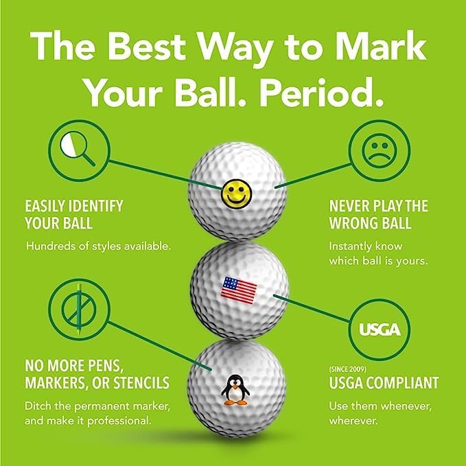 Golfdotz - USGA Rule Conforming Golf Ball Markers, Golf Ball Stickers - Image 6