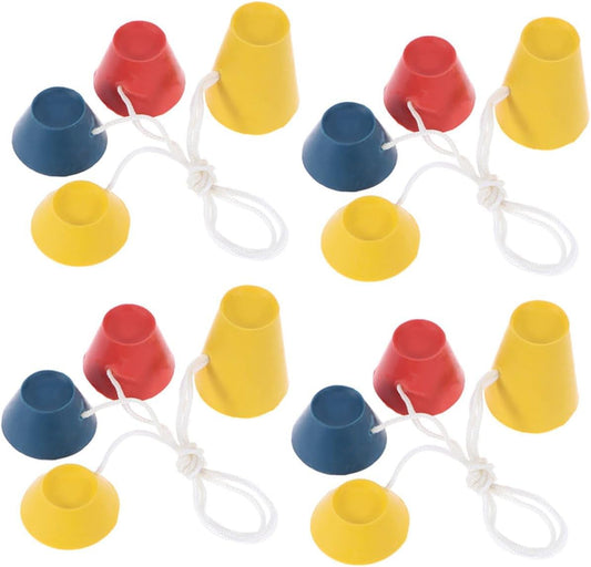 16Pcs Rubber Golf Tees with Ball Holder Bases Replaceable Golf Tee Holders for Driving Range and Outdoor Practice Lightweight Portable Mixed Colors