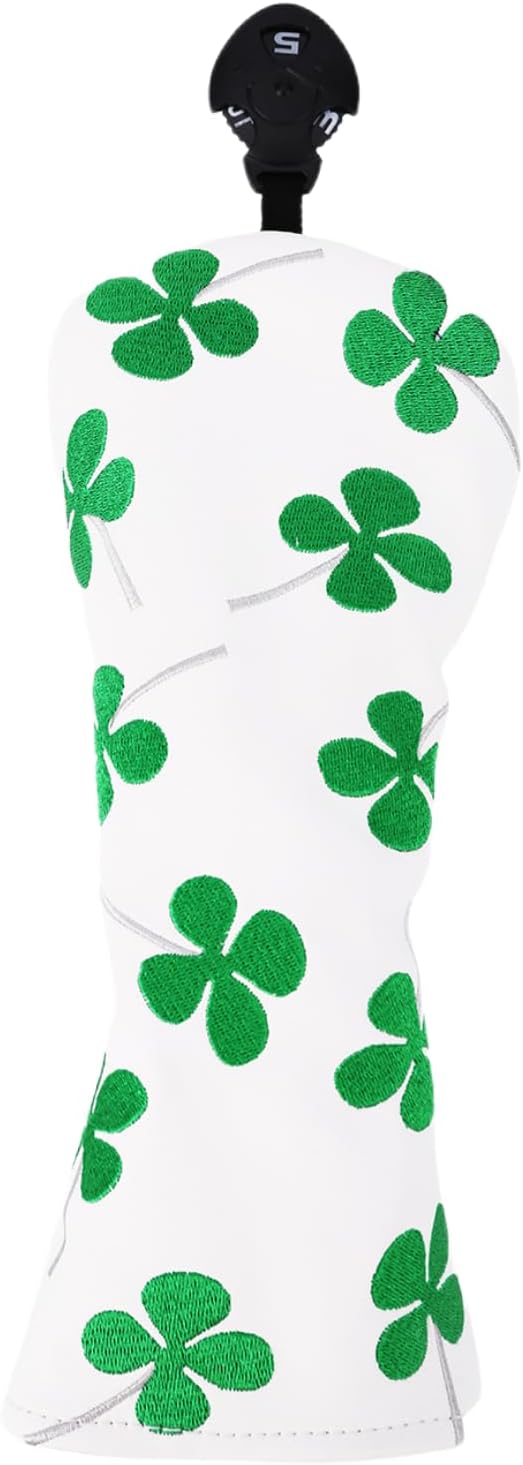 Golf Club Head Covers, Lucky Clover Golf Club Covers by WTLJQQY