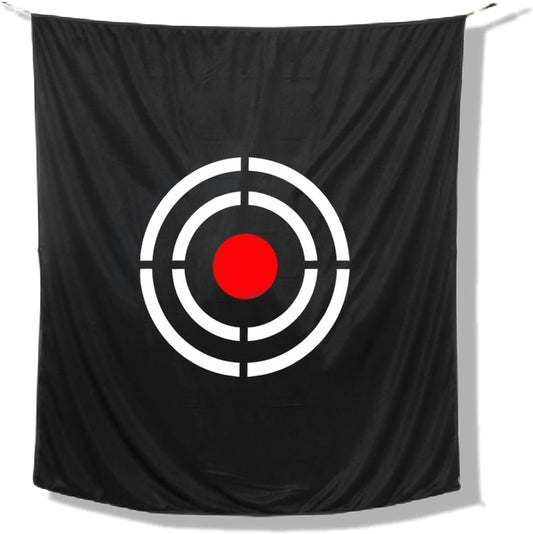 Golf Target Cloth - Black Portable Foldable Easy Setup for Indoor Outdoor Backyard Hitting Practice Training Aid Beginners Men Father Gift