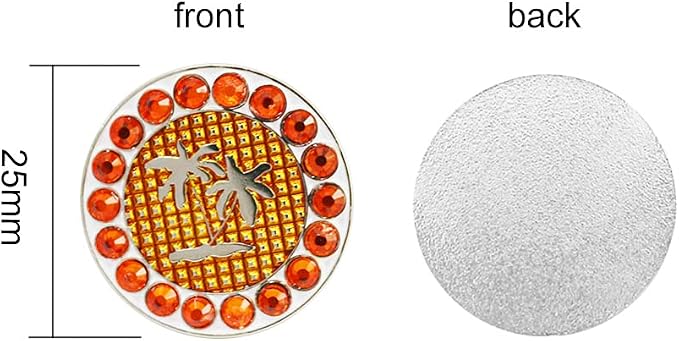 Myartte Golf Ball Markers Crystal Ball Markers Pack of 3 - Image 4