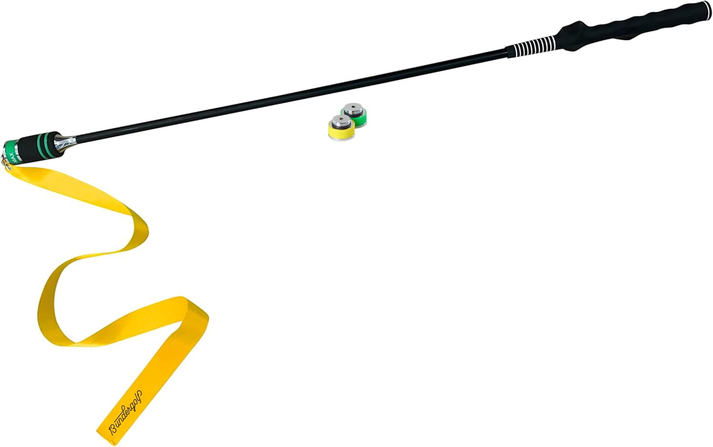 13UnderGolf TA25R Golf Swing Trainer Aid for Indoor Practice Speed and Impact Training, Improved Rhythm, Grip, Flexibility, Balance, Tempo and Strength