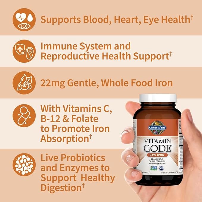 Garden of Life Vitamin Code Raw Iron Supplement - Image 2
