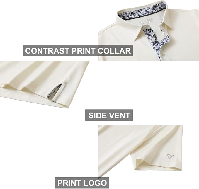 Mens Polo Shirts Short and Long Sleeve Casual Solid Stylish Dry Fit Performance - Image 4