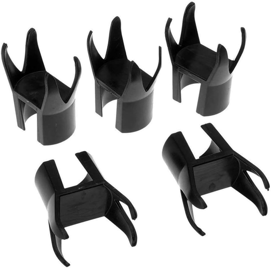 HISTAR 5Pcs Golf Ball Pick Up Retriever Putter Grip Finger Rubber Picker Tool Black