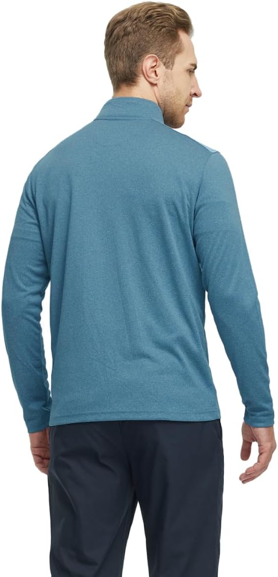 M MAELREG Quarter Zip Golf Pullover Men Dry Fit Long Sleeve Performance Wicking - Image 3