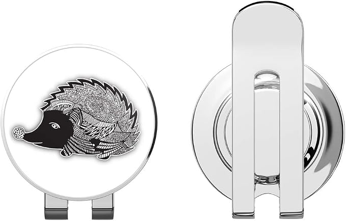 Patterned Hedgehog Golf Hat Clip - Image 3
