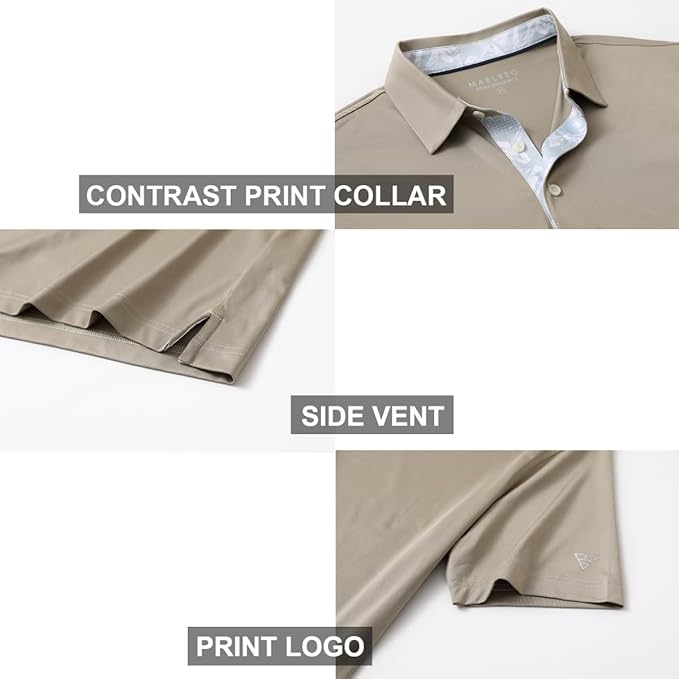 Mens Polo Shirts Short and Long Sleeve Casual Solid Stylish Dry Fit Performance - Image 4