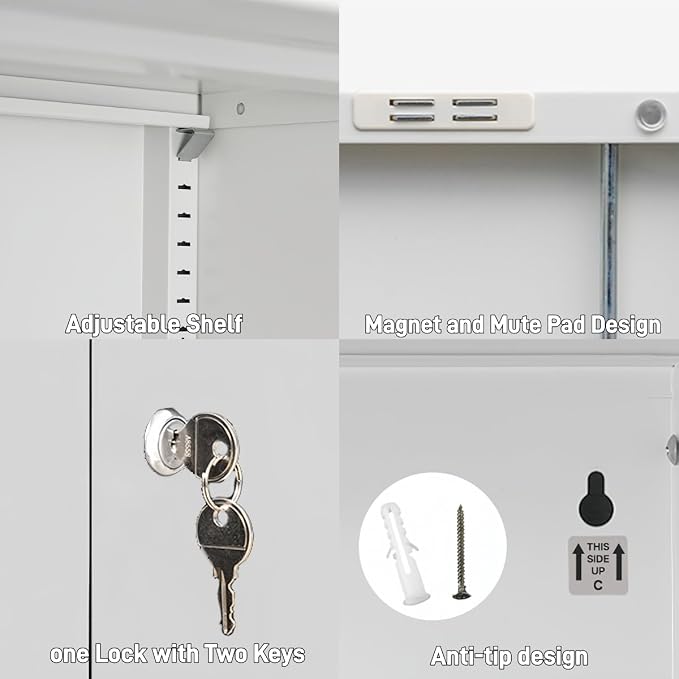 CJF Metal Storage Cabinet, Utility Room - Image 8