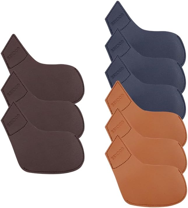 I Golf Iron Headcovers 10pcs PU Fit Both Right-Handed Clubs Golf Club Protector for Titleist Callaway Ping Taylormade Fit More Brands Golf Iron.