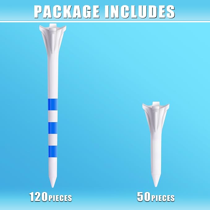 CHAMPKEY PRO 4-Prong Plastic Golf Tees 150 Pack - Image 2