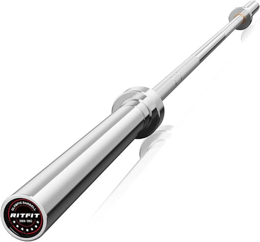 RITFIT 7FT Olympic Barbell for Strength and Weightlifting Training by RITFITLLC