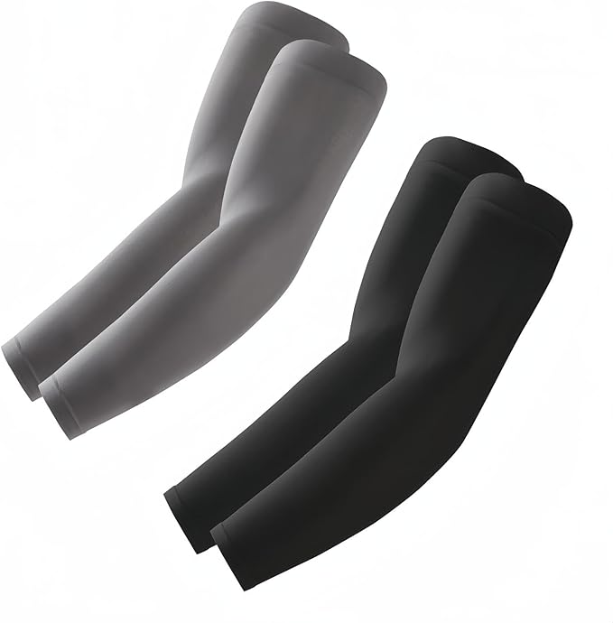 Arm Sleeves, Cooling UV Sun Protection Sports Compression by Roxun