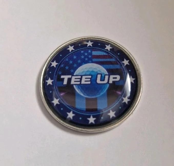 USA Golf Ball Marker, American Flag Design - Image 2