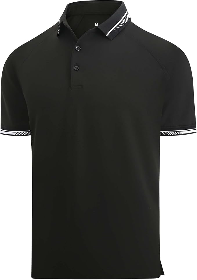 Esabel.C Mens Golf Shirts Short Sleeve Stretch Moisture Wicking Performance Dry by EsabelC
