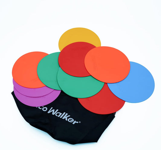 6inch Non-Skid Flat Cone Spot Markers for Sports Speed Agility Training