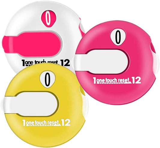Golf Score Counter Compact Golf Score Tracker Set of 4 Multi-Colored Mini Stroke Counters for Easy Scoring on The Green