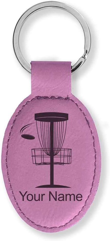 LaserGram Oval Keychain, Disc Golf, Personalized Engraving Included by LaserGramCustomEngravedGifts