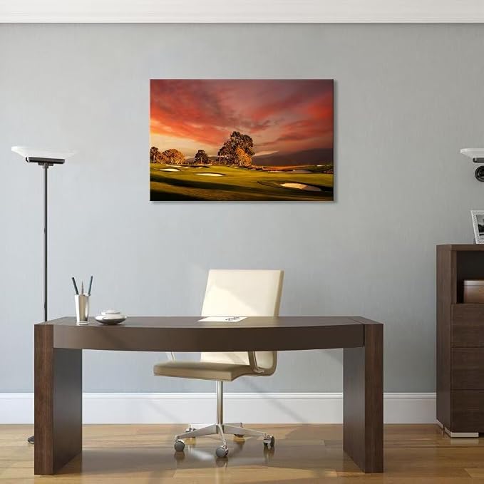 chenchenArt Coastline Golf Course Wall Art - Image 4