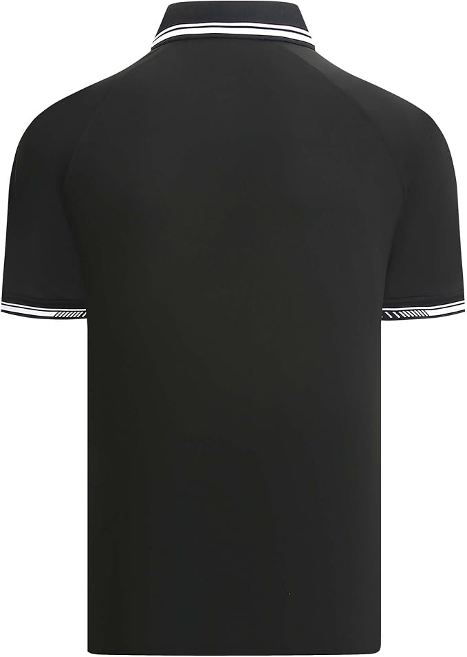 Esabel.C Mens Golf Shirts Short Sleeve Stretch Moisture Wicking Performance Dry - Image 2