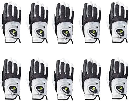HIRZL Trust Control 2.0 Golf Gloves, All Weather Mens Golf Glove, Kangaroo by Hirzl