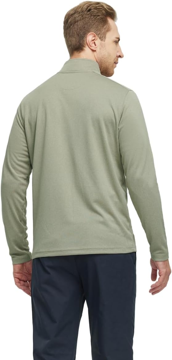 M MAELREG Quarter Zip Golf Pullover Men Dry Fit Long Sleeve Performance Wicking - Image 3