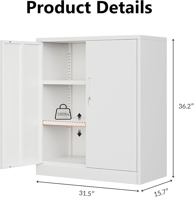 CJF Metal Storage Cabinet, Utility Room - Image 3