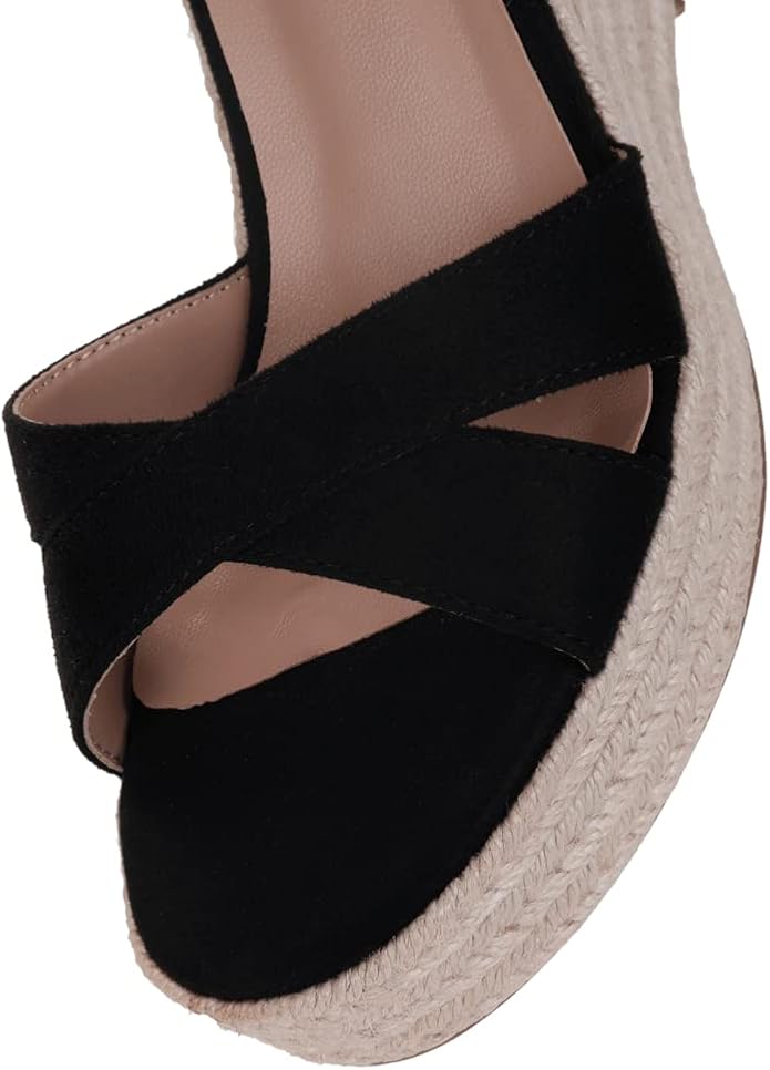 VICKI·VICKI Wedges for Women Platform Sandals Wedge Heels for Sandals - Image 4