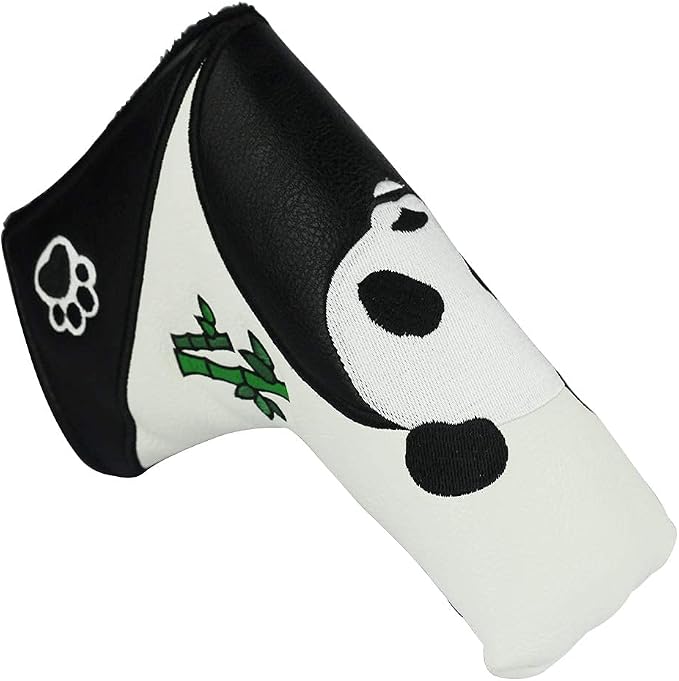 Golf Blade Putter Cover Golf Putter Headcover Synthetic Leather Closure by PINMEI