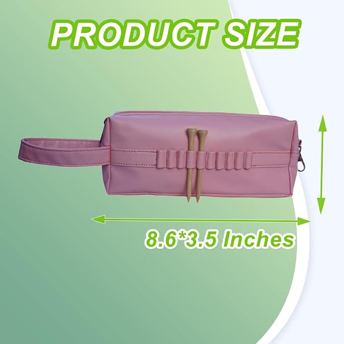 Golf Ball Pouch Bag, Zipper Golf Accessory Bag, Golf Accessory Holder Pouch - Image 2